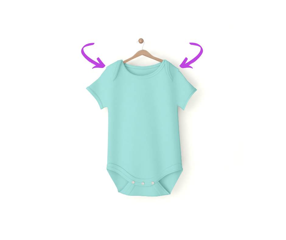 newborn onesie hack