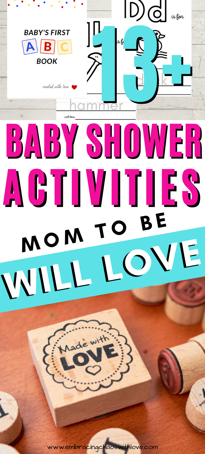 Fun Baby Shower Activities (NO Games) Embracing Chaos with Love