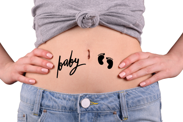 painting on pregnant belly