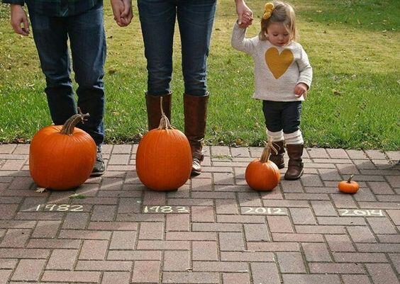 fall pregnancy announcement