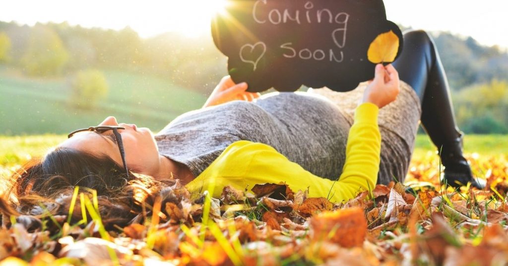 fall pregnancy reveal