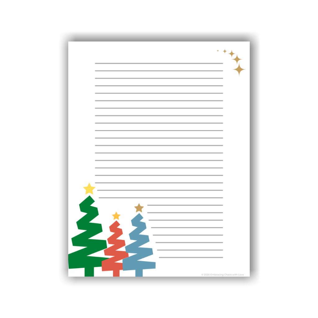 Free Printable Letter to Santa Template