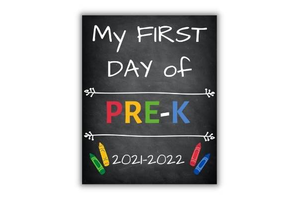 first day of school sign