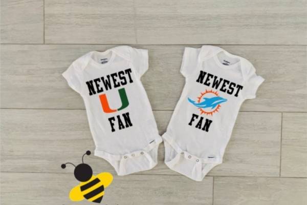 sports team onesie as new dad gift